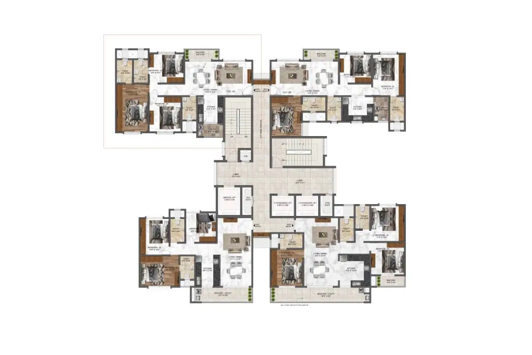 Sample unit layout, Mana Dale
